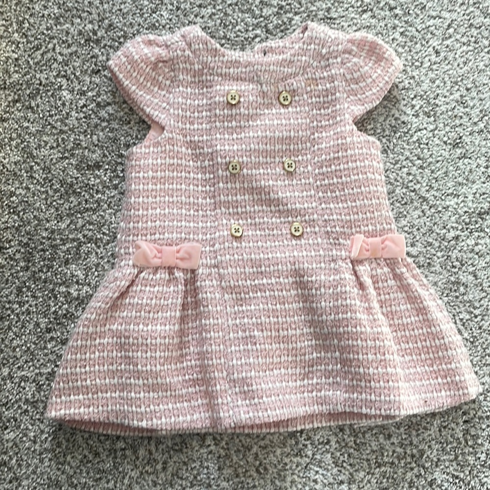 Pink tweed pattern Janie and Jack dress